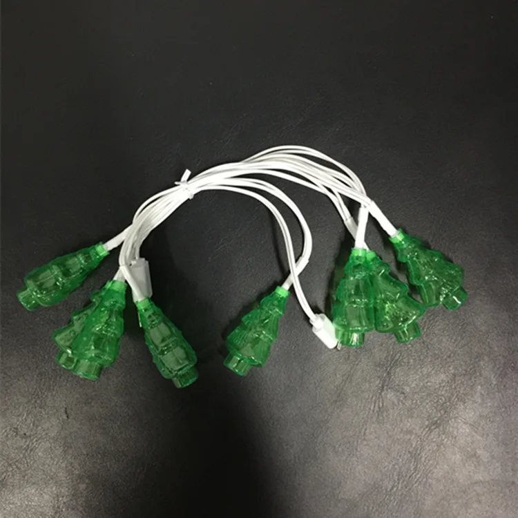 Christmas Tree Shaped LED light USB Charging Cable with 8led bulb for all Phone