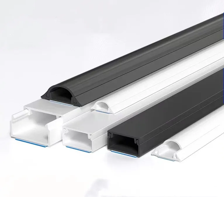 Round type pvc electric wire duct RTD-5/7/9/12 Grey Self-Adhesive pvc cable trunking cable channel wiring ducts