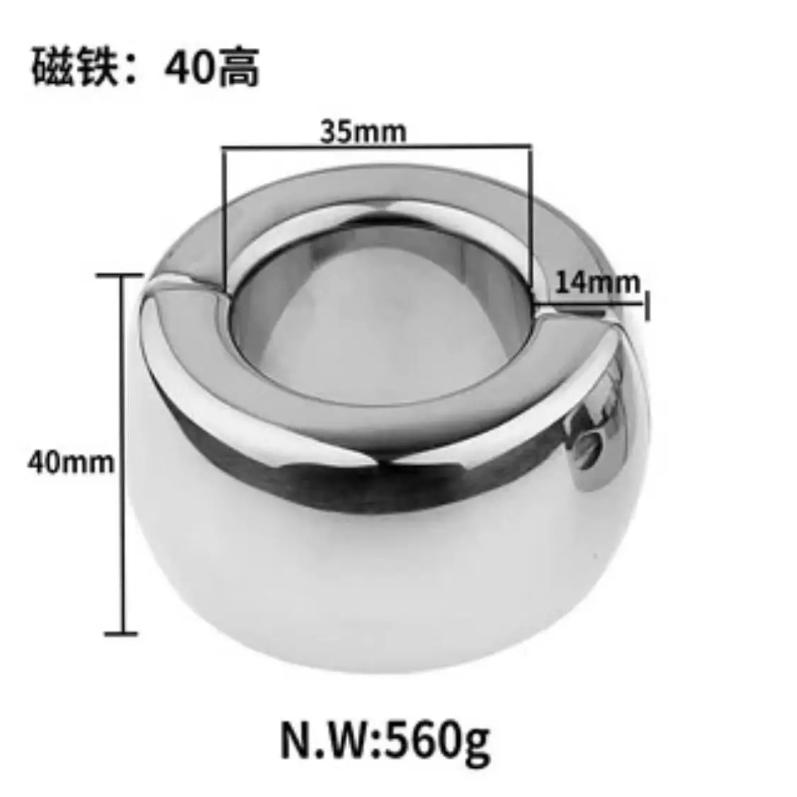 Heavy Duty male penis ring Magnet Stainless steel penis bondage lock cock Ring Bondage Ring toys