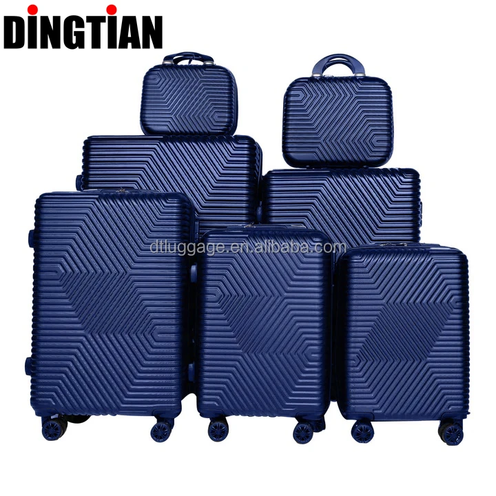 7pcs Unisex ABS Aluminum Luggage Sets with Spinner Caster TSA Lock Combination Lock for Outdoor Business Travel Support ODM/OEM