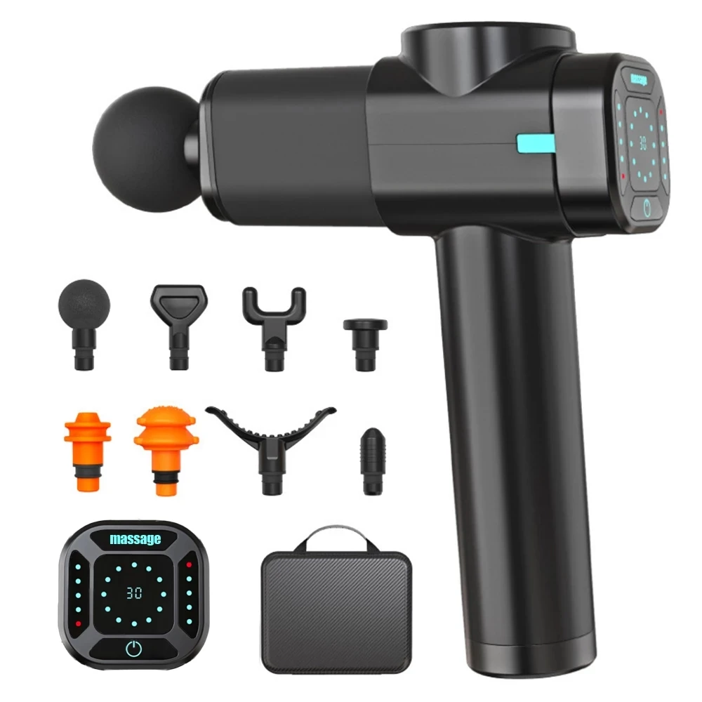 Portable mini massage gun with imported smart chip fascia gun whole body muscle massage relaxer