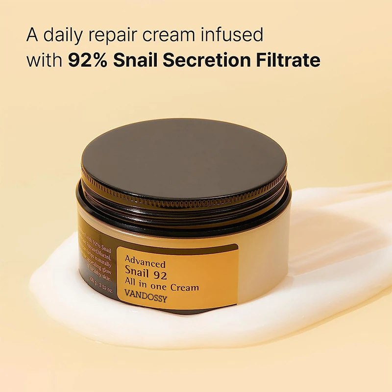 Custom 100ml Skin Ordinary Moisturizer Facial Cream Oem Private Label Korean Snail Repairing Face Cream