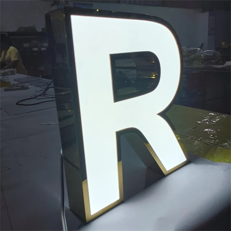 Custom 3d Sign Light up 12v Frontlit Store Shop Name Sign Outdoor Led Illuminated Channel Letter