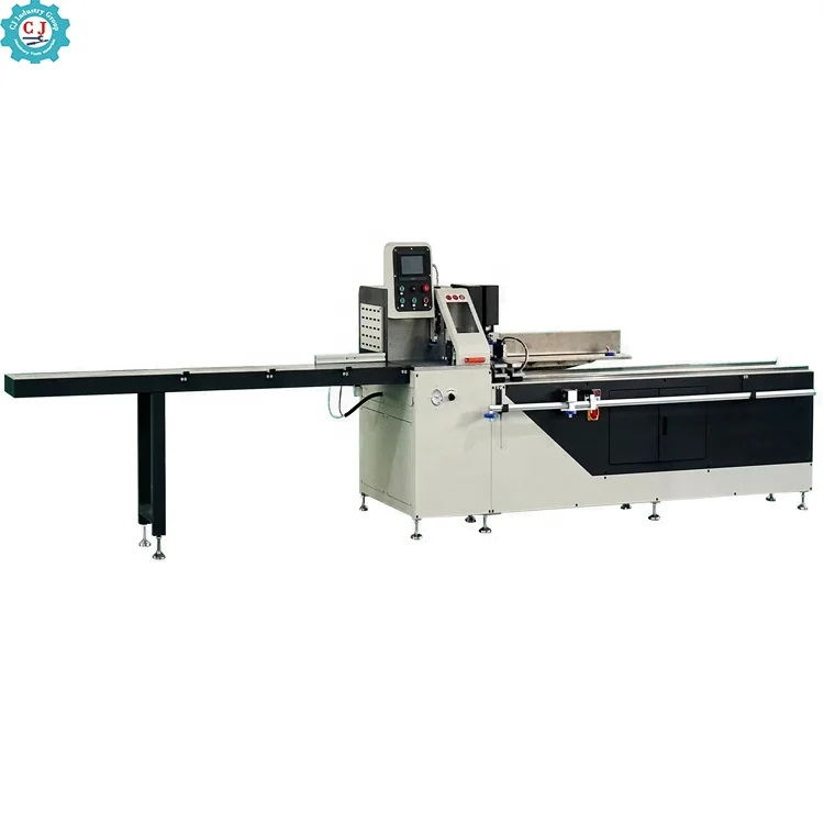 UPVC Window and Door Making CNC Precision Single Head Cutting Saw With Wireless Measurement for Aluminum Profile