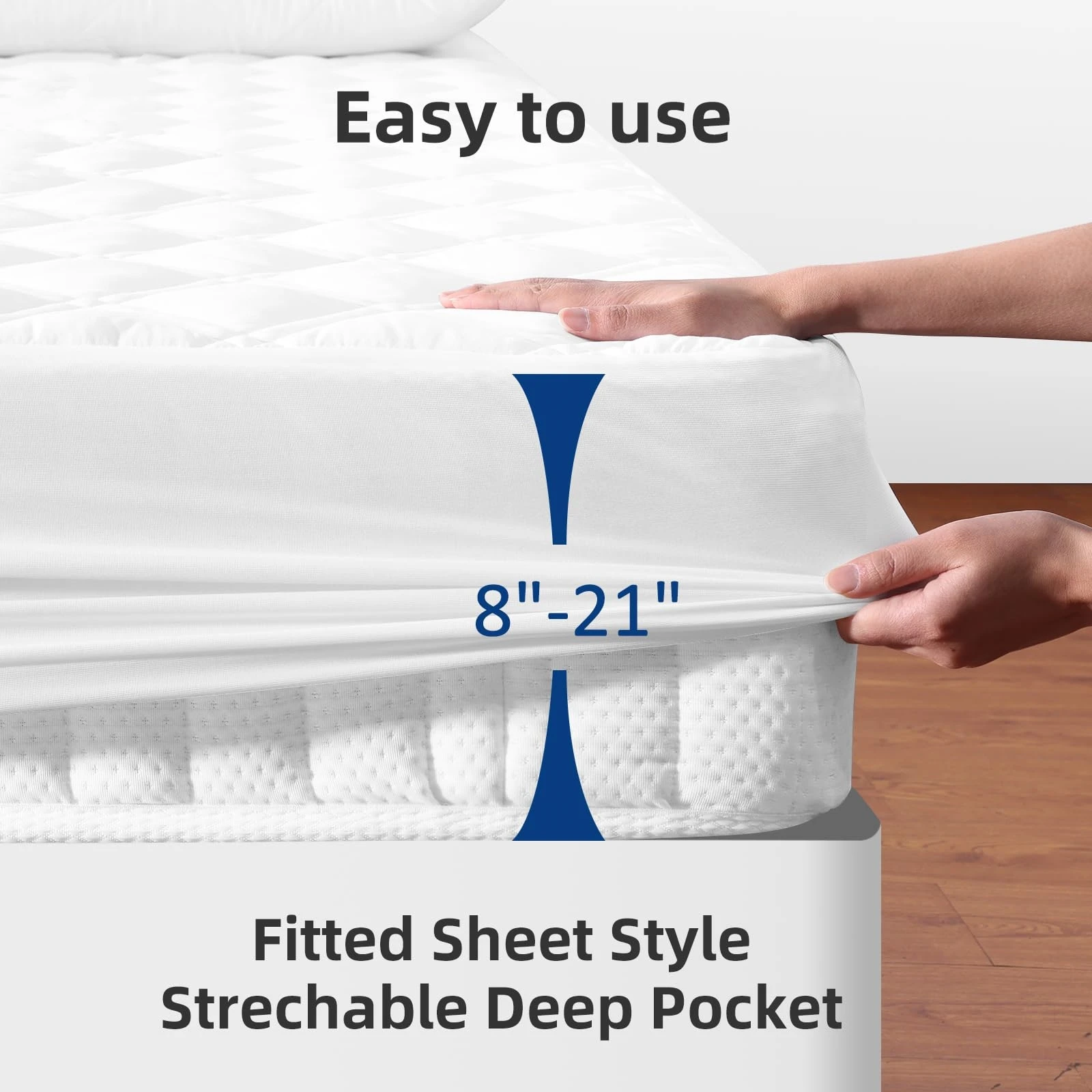 YK Hypoallergenic Waterproof 100% Polyester Bed Sheet Crib Mattress Protector