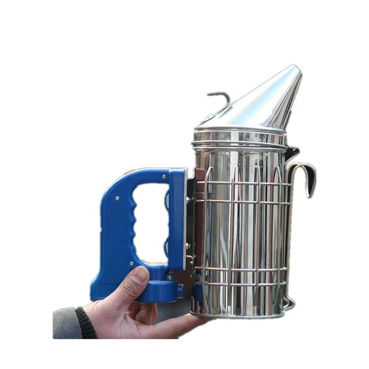 Hight Quality Beekeeping Tools Electric Leather/Galvanized/Cowhide Stainless Steel Chargeable Bee Smoker