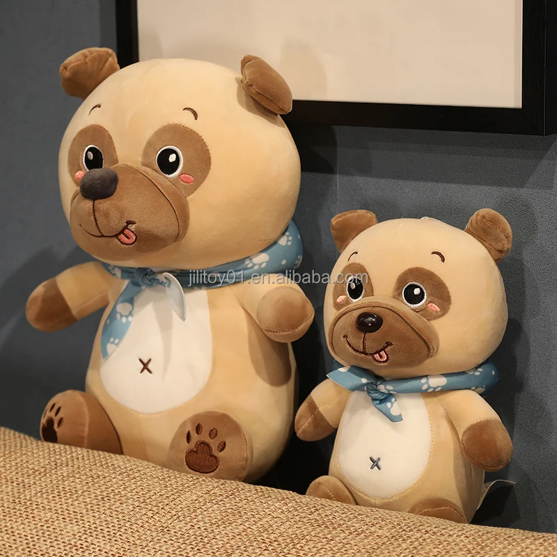 high quality baby soft plush dog toy custom pug husky dog plush toys stuffed pillow toys for kids