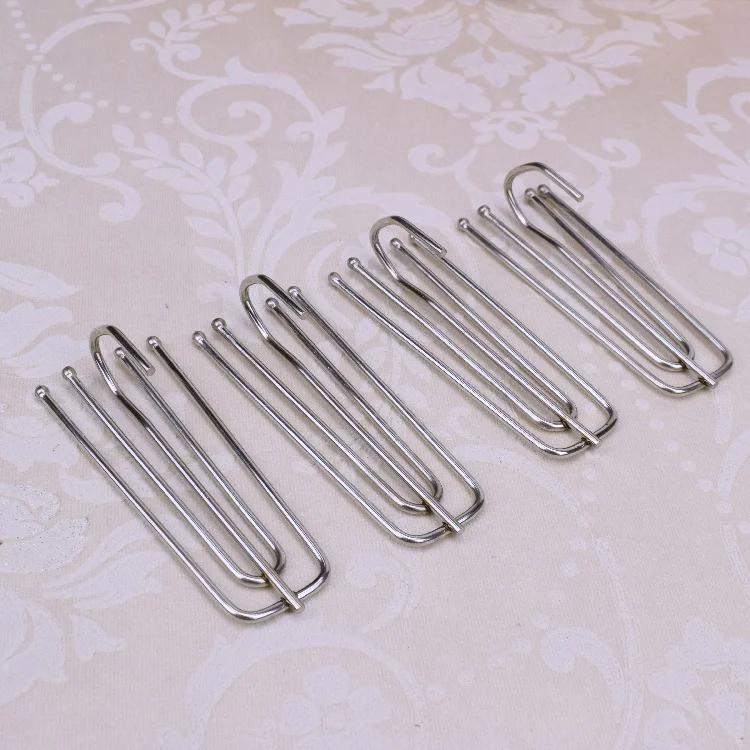 Curtain tape use four-fork hook domestic curtain hook spray paint stainless steel hooks