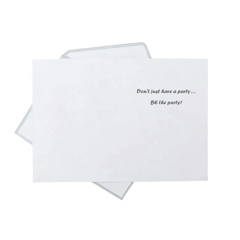 Custom Printing Sparkling Wine Celebrate Birthday Cards, Handmade Foil Cards For His Birthday