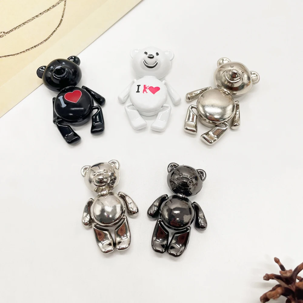 Factory supply Metal art cartoon bear sculpture Zinc alloy friger magnets Cute Bear fridge magnet