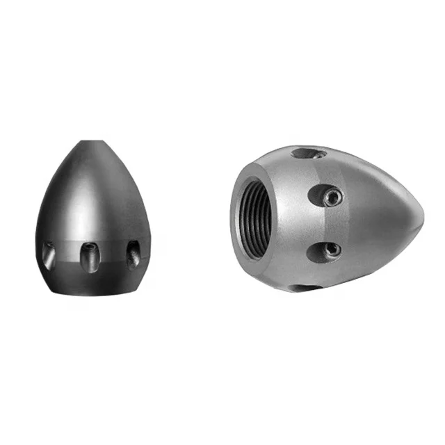 OEM cnc machining parts stainless steel drain clearing sewer turbo nozzle direct hit