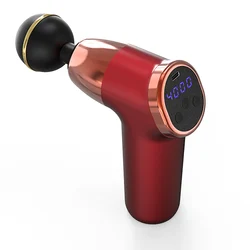 Mini massage gun heat body percussion fascia mini massage gun with case