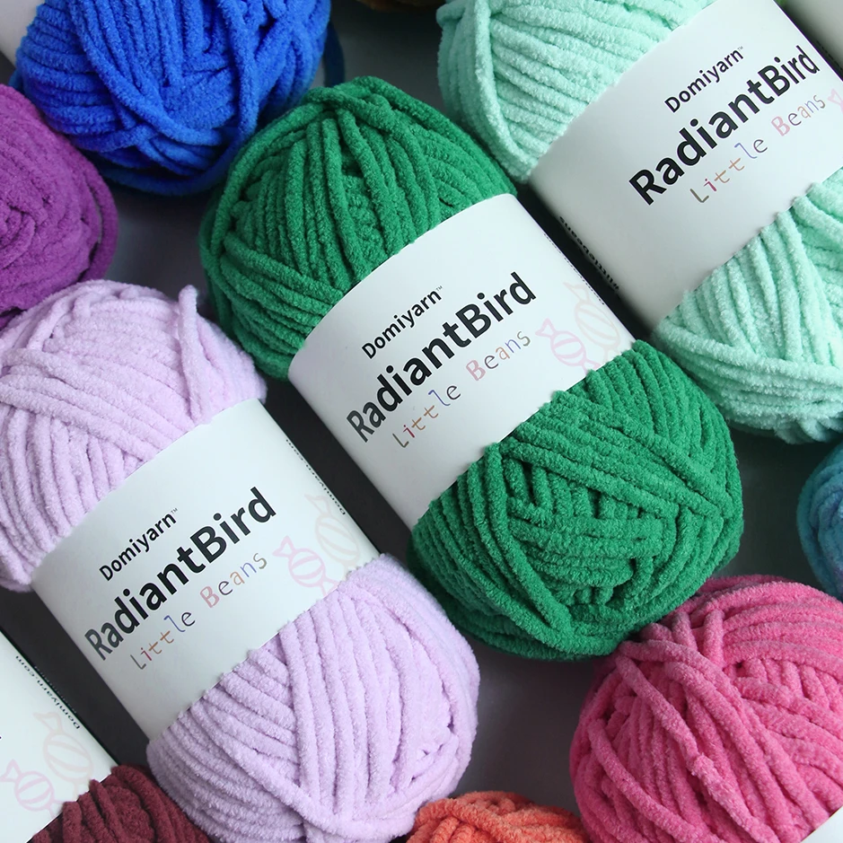 Маленькая фасоль 50 г/55 м популярная распродажа напольная Подушка одеяло для шарфа массивная полиэфирная пряжа