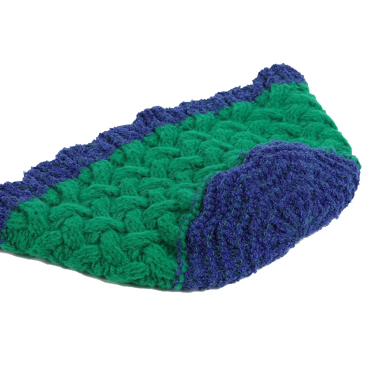 Fashional Design Round Brim Crochet Knit Floral Winter Fisherman Hat Custom Crochet Bucket Hat