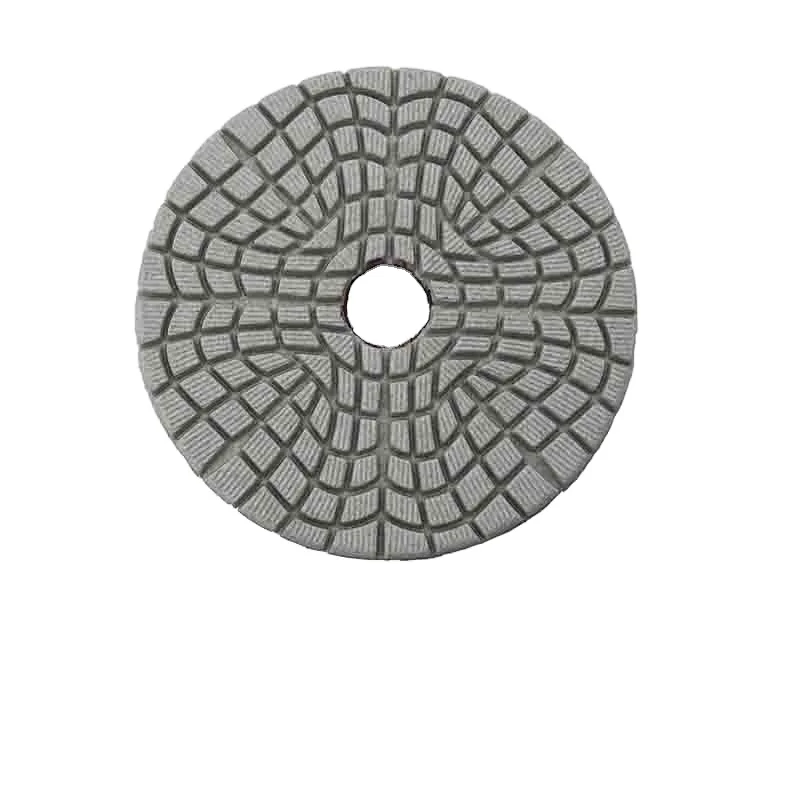 100mm 3 Step Wet Diamond Polishing Pads for Marble Granite Flat Abrasive Pad Lisha Oem/odm High Efficient High Quality 12v FUJ