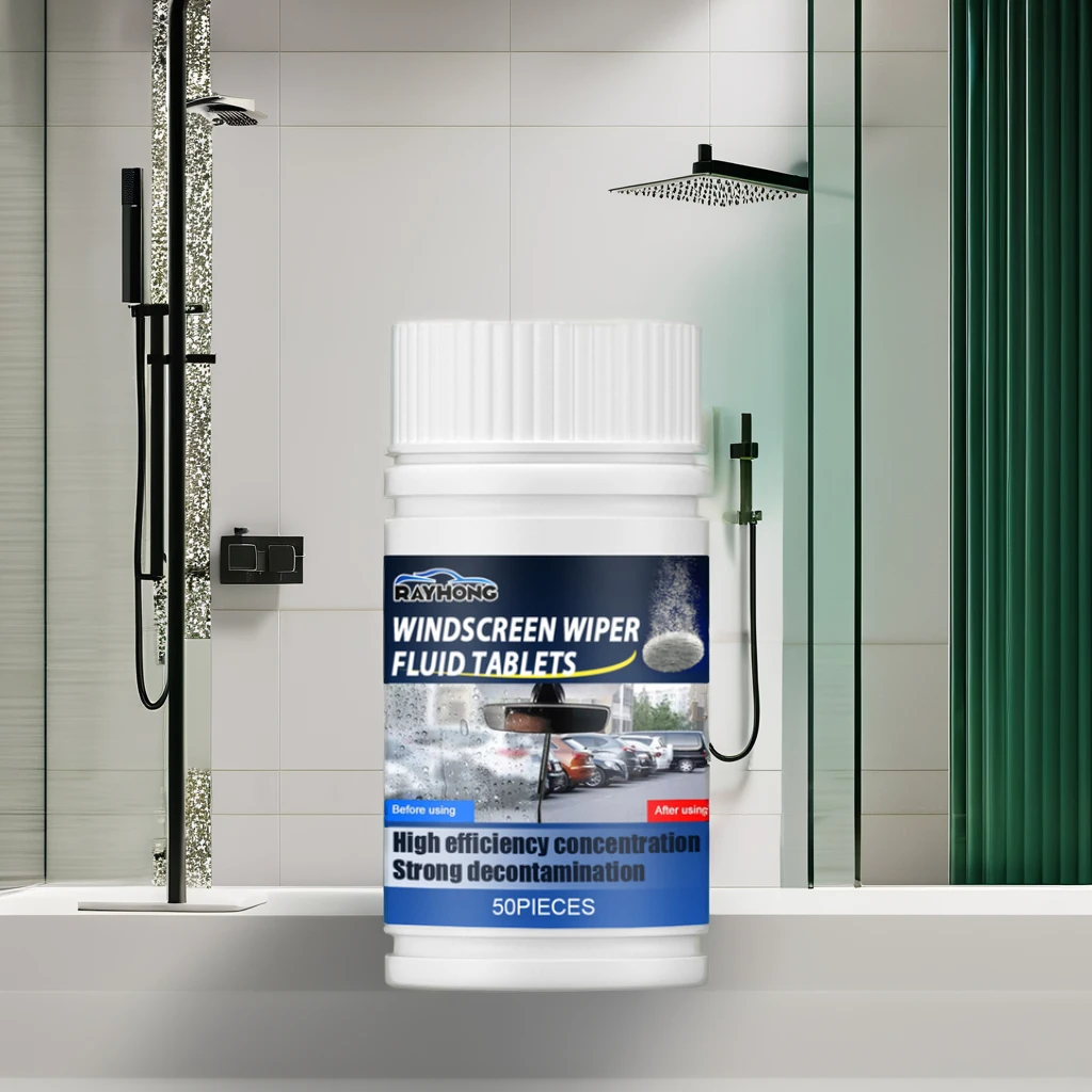 Rayhong Car Windshield Cleaning Effervescent tablet Clean decontamination remove shellac film wiper effervescent tablet