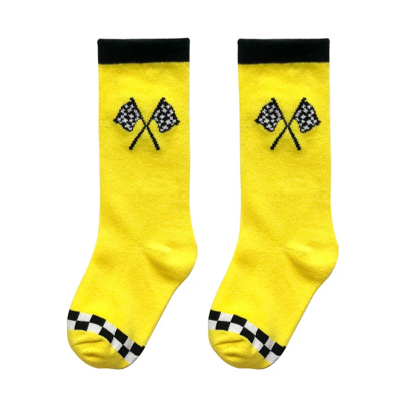 
Winter High Quality Cotton Long Checkered Socks for Kids 