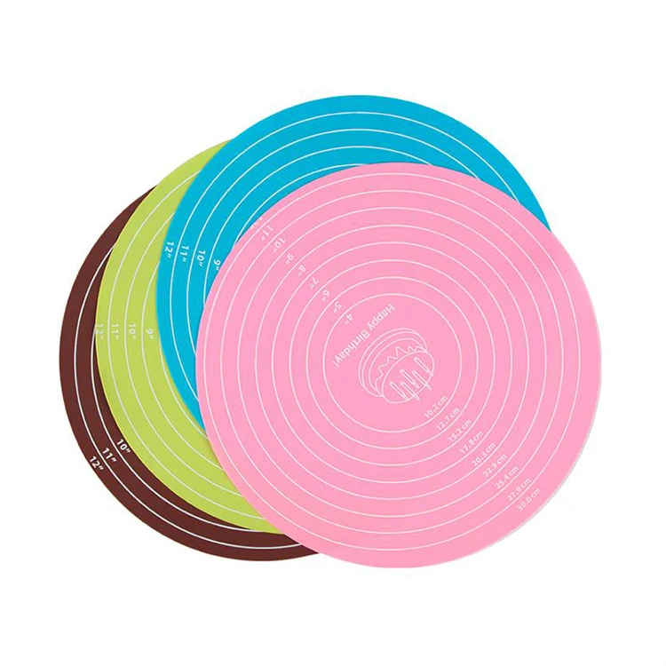 Non stick food grade silicone dough rolling mat with measurement pastry baking mat for kneading dough
