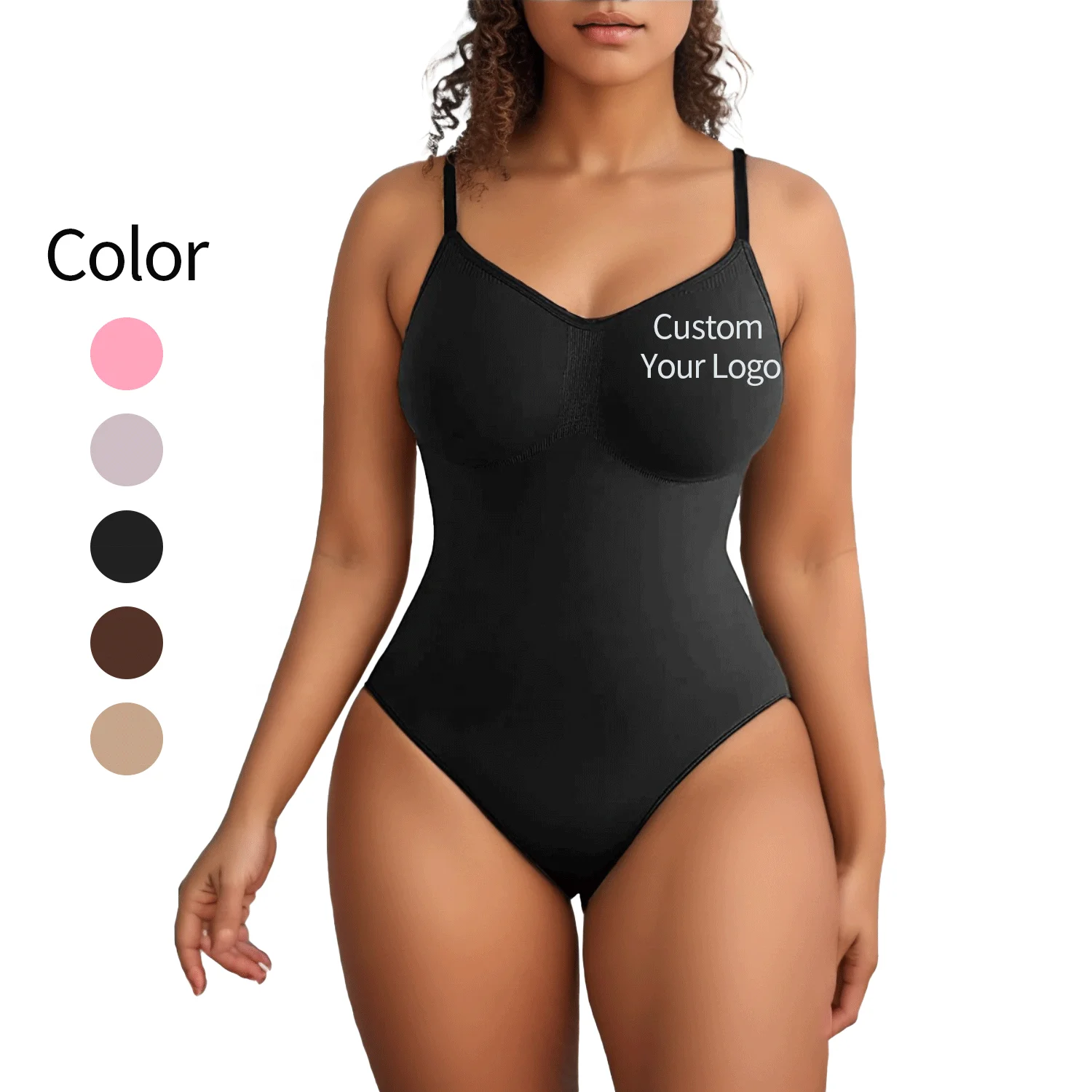 C6301 Bodysuit for Women Tummy Control Shapewear Seamless Sculpting Thong Body Shaper