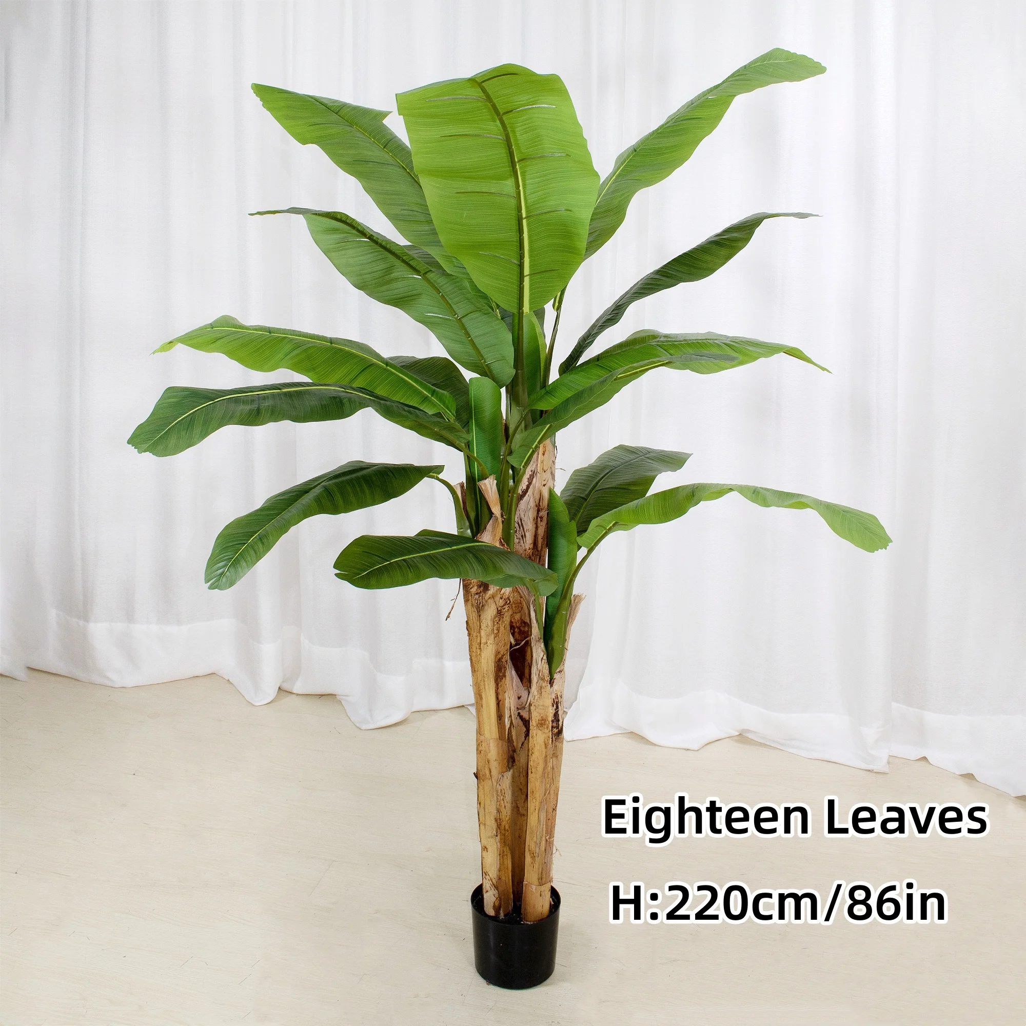 Artificial banana tree Artificial Travellers Palm Tree Large Leaves For Home Hotel Decoration Indoor Plants