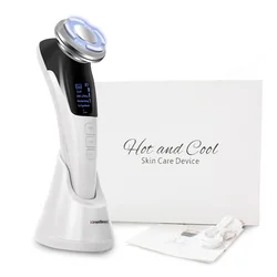 Buy Machine Massager Face Ion Eye Heated Vibration Massage Slimming Electric 6 In 1 Heat Compression Usb Charging Lip