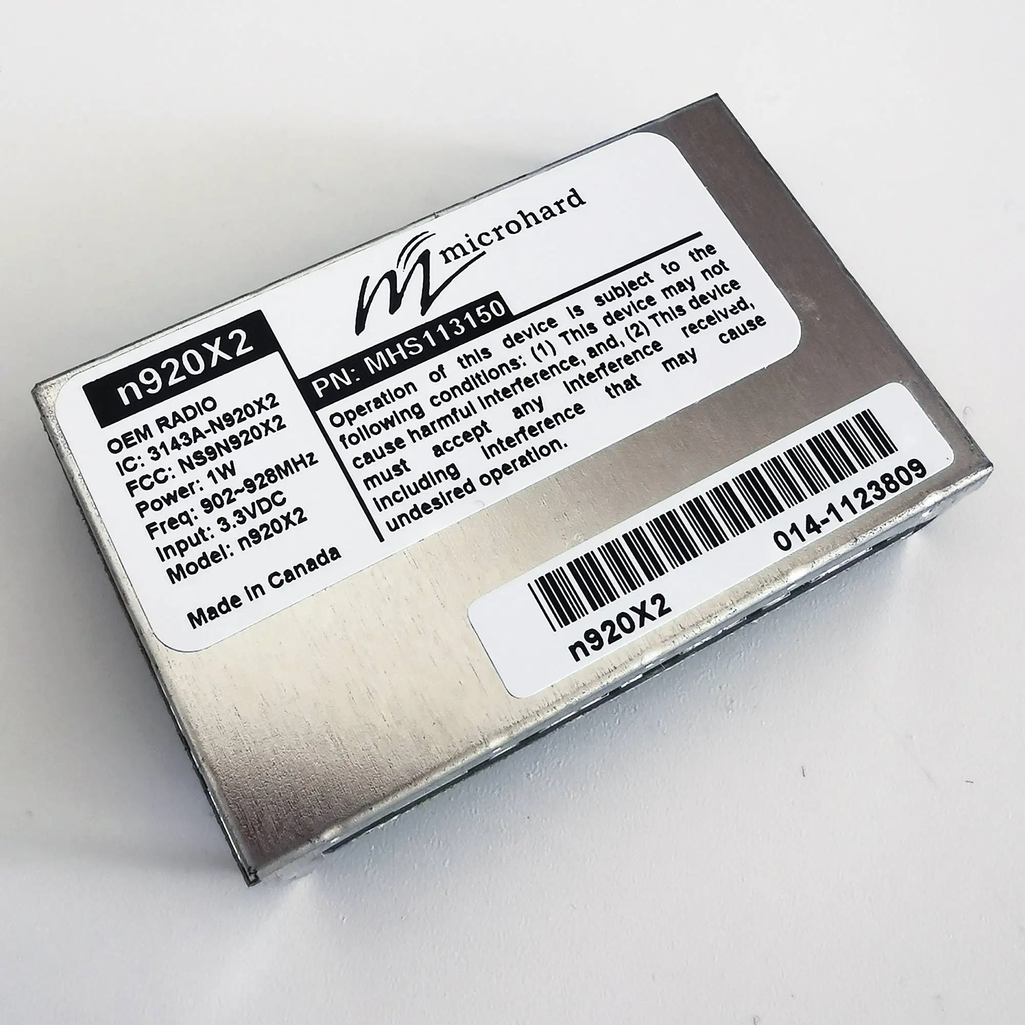 Microhard N920X2-OEM 900 MHz OEM WIRELESS MODEM MHS113150