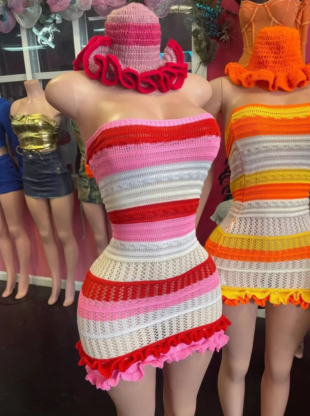 Ready to ship factory 59 COLORS candy color cute knitted sweater fashion women hats