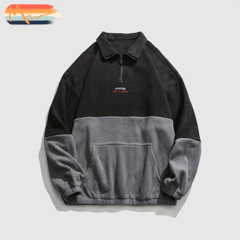 3/4 толстовка на молнии под заказ/Хлопковые флисовые толстовки на молнии на четверть