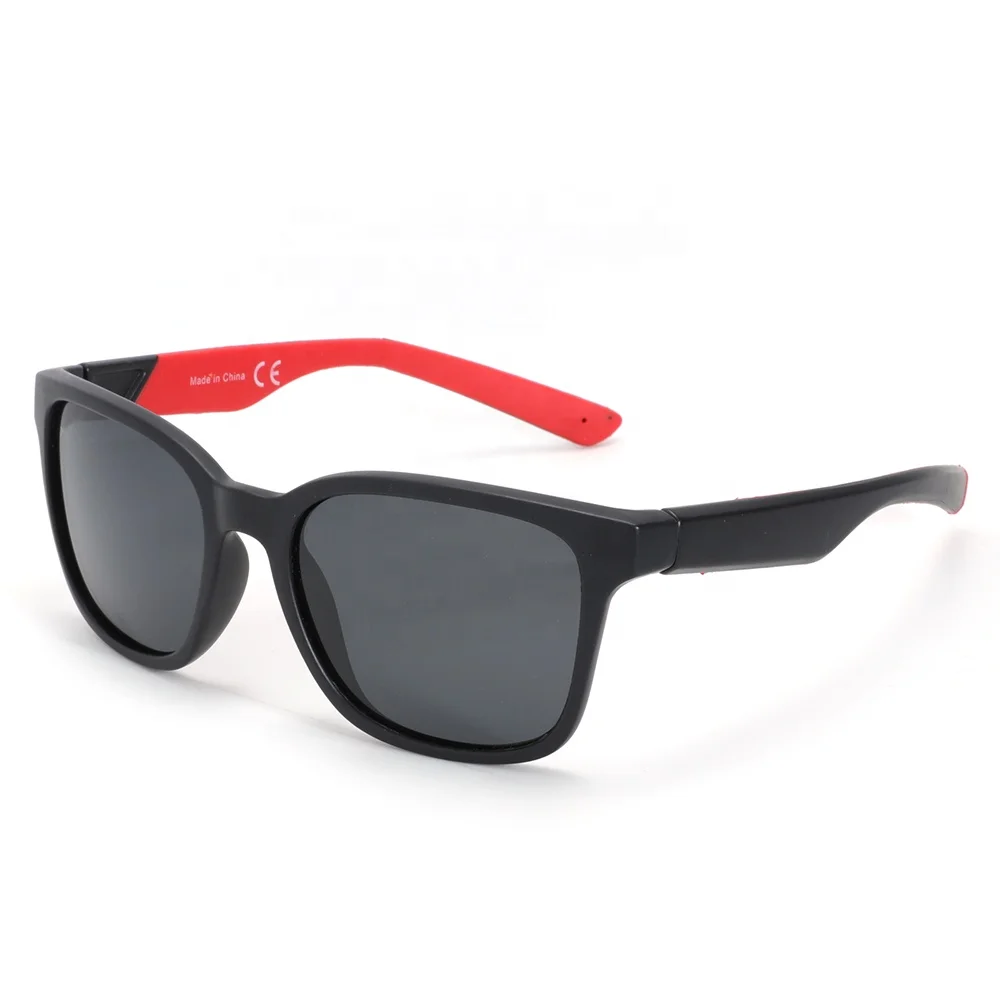 Cheap wholesale price plastic PC frame mens polarized Sunglasses with rubber temples