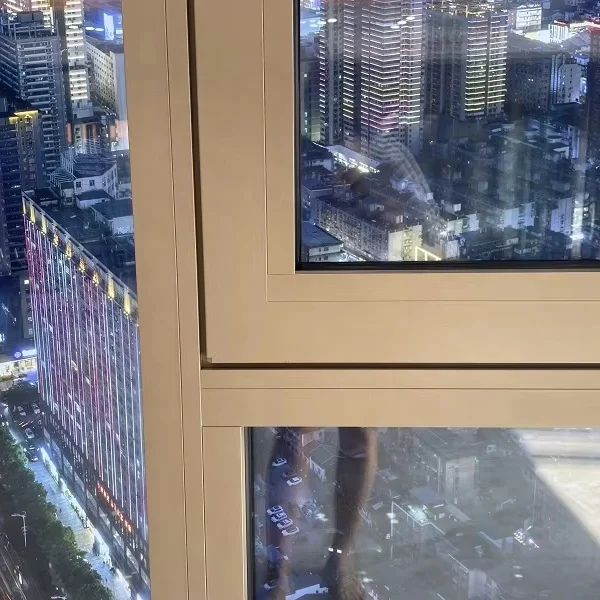 Популярные китайские стандартные алюминиевые створки с двойным остеклением окна