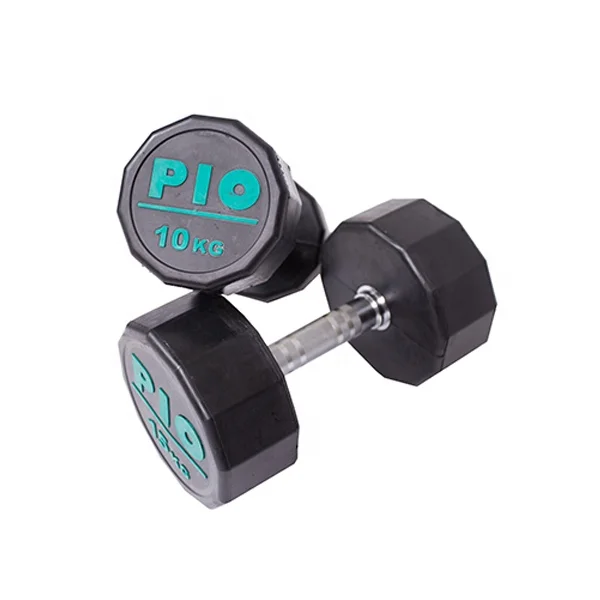 Wholesale Cheap Gym Equipment Dumbbells Set Weight Sturdy Rubber Wrapped Polyurethane Round CPU Steel Carton Body Men Colorful