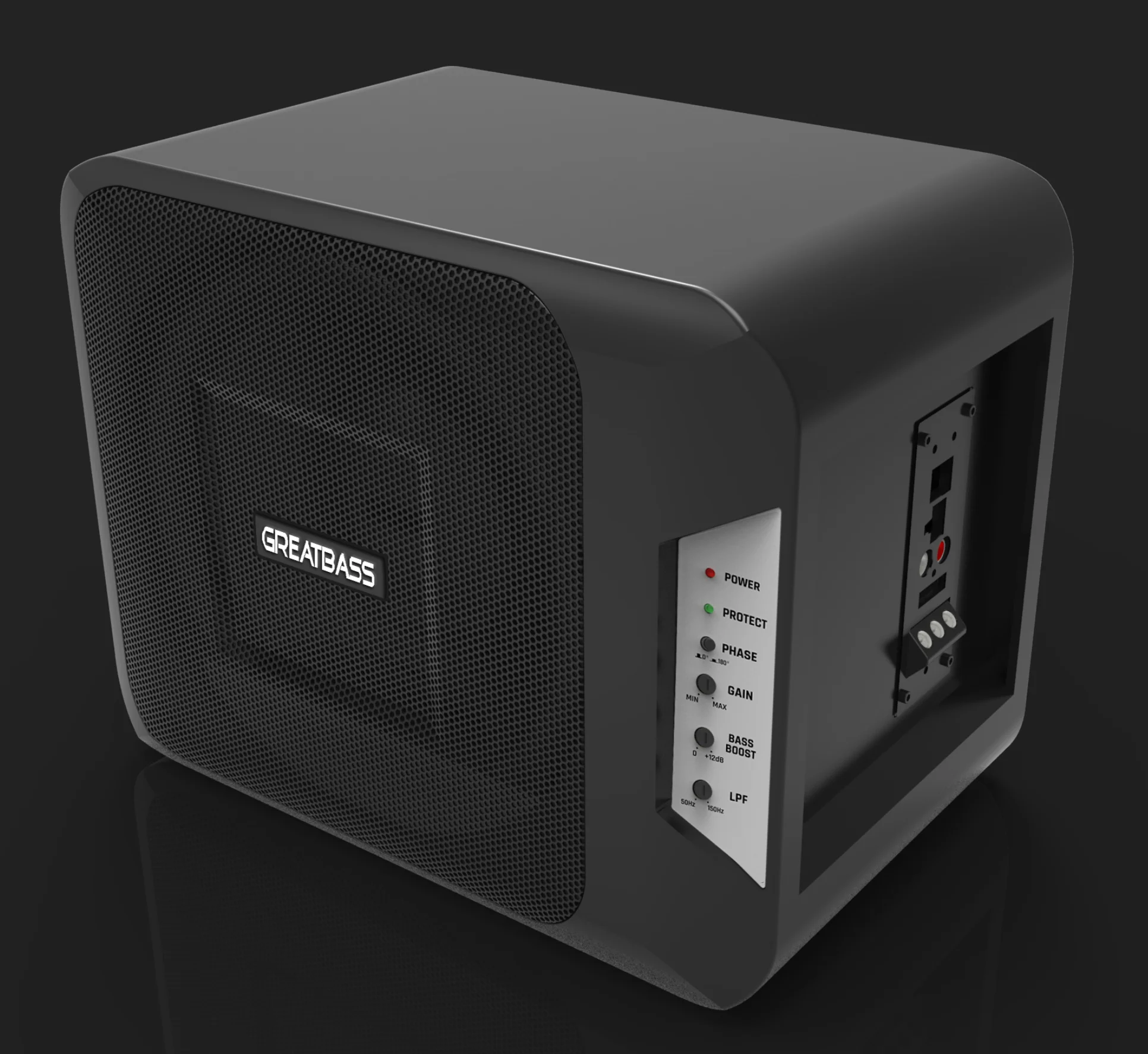 car active subwoofer powered car subwoofer car boom box aluminum active boom box