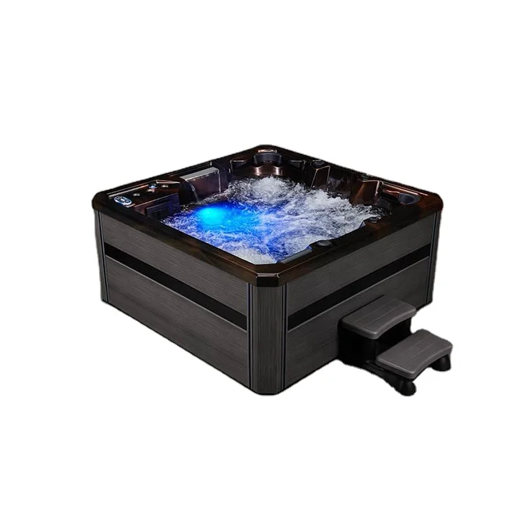 Swankia Outdoor  hot Bath tube big SPA with Jets wooden bathtub computer controlled massage bathtub