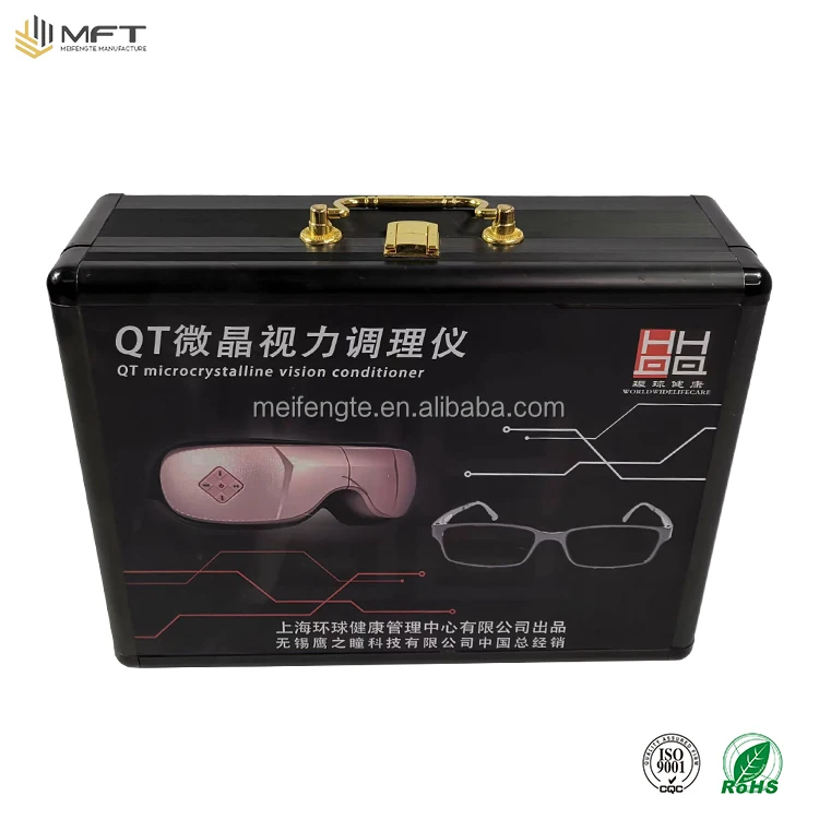 Hard Carrying Case Aluminum Briefcase with foam for professional earphone