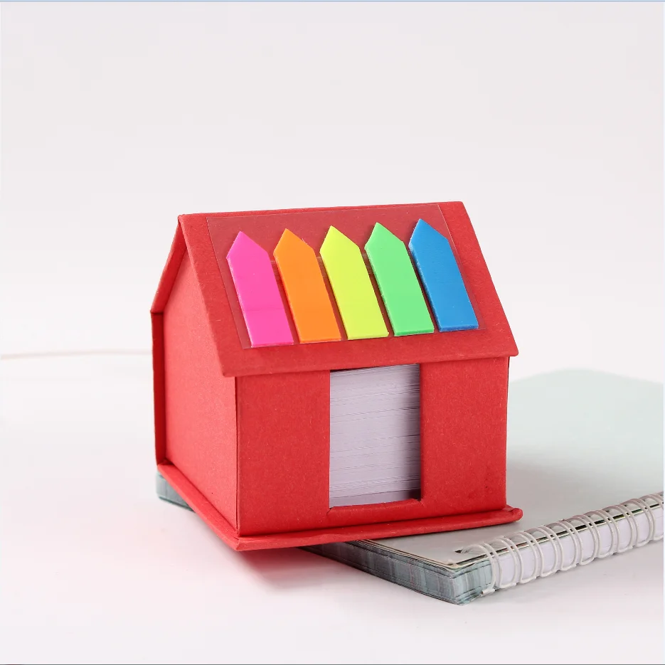Wholesale tear-off memo colors cheap custom sticky notes adhesive removable house design