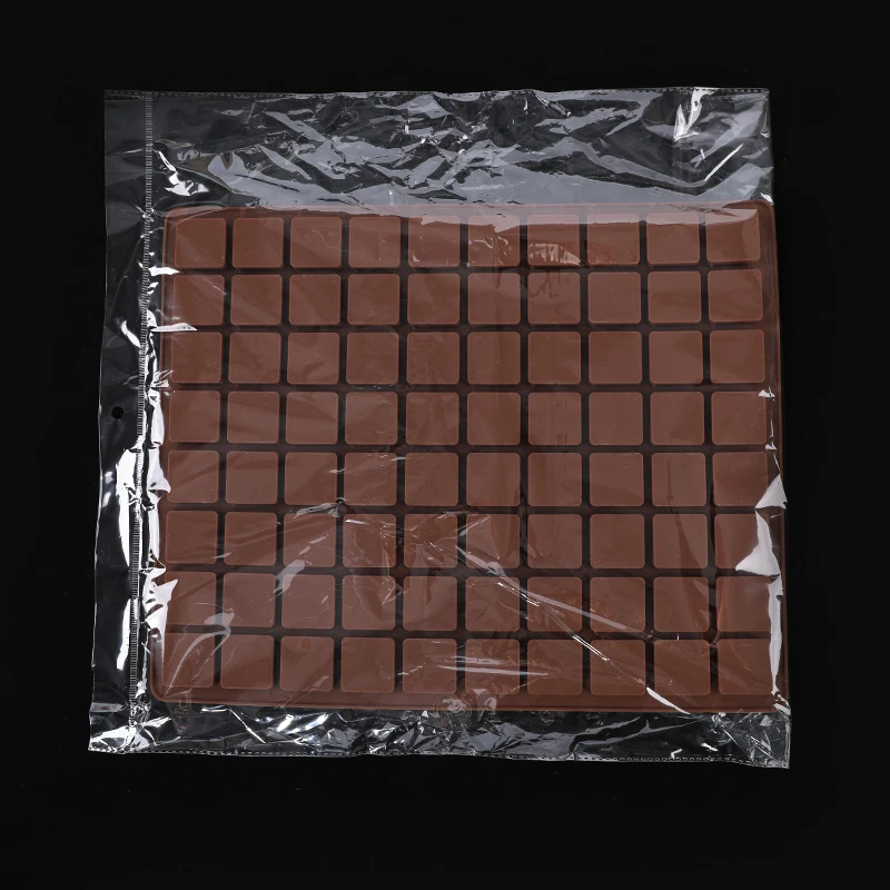 Classical square shape silicone mold for chocolate making soft bpa free chocolate molds baking tools