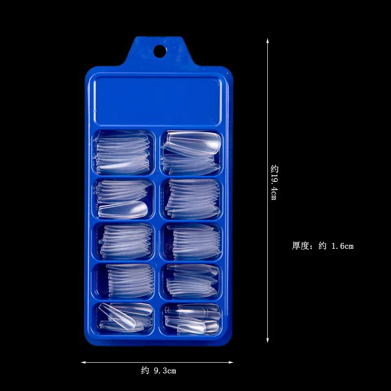 Solid Color Manicure Nails Full Coverage Wearable Fake Nail Patches 100 Pieces Of Boxed Manicure Patches