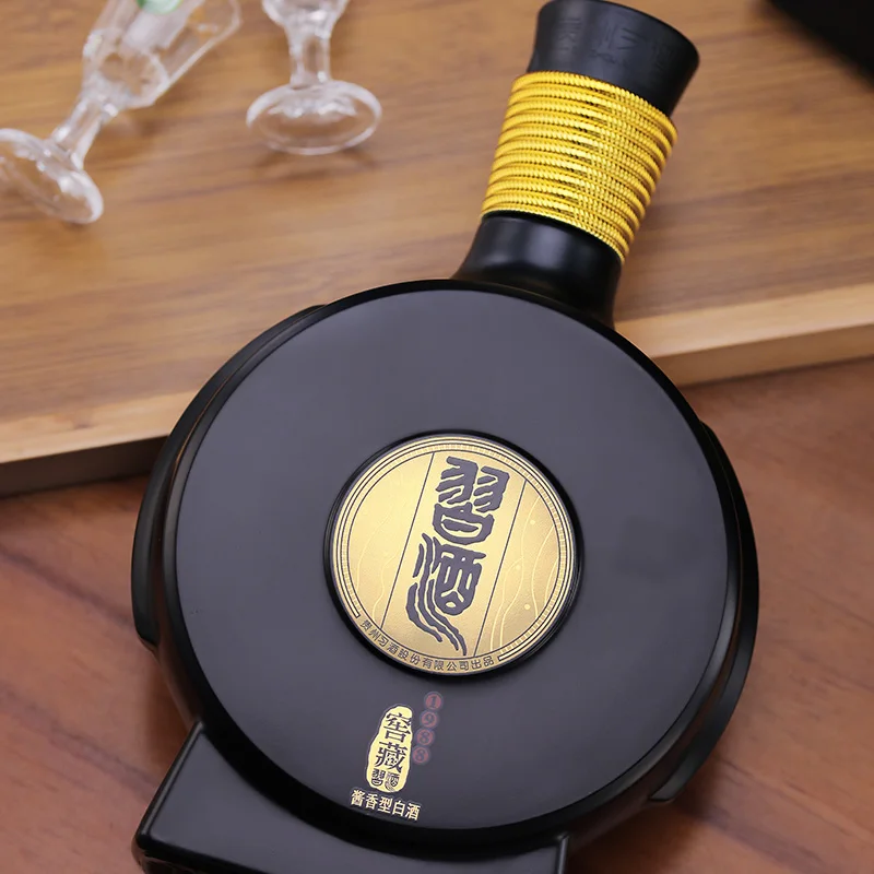 Xijiu Hot Sale Chinese Baijiu Bottle Ceramic 500ml for Alcohol Drink