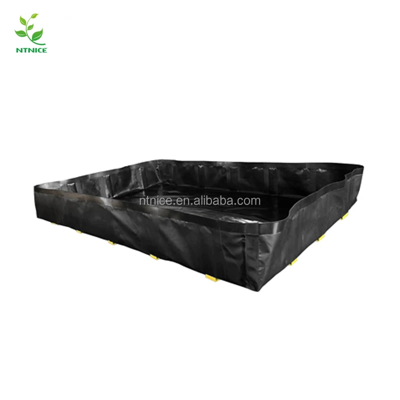 8x10ft Spill Containment L-Bracket Berm High capacity Portable PVC Bunds Industrial Spill Mats