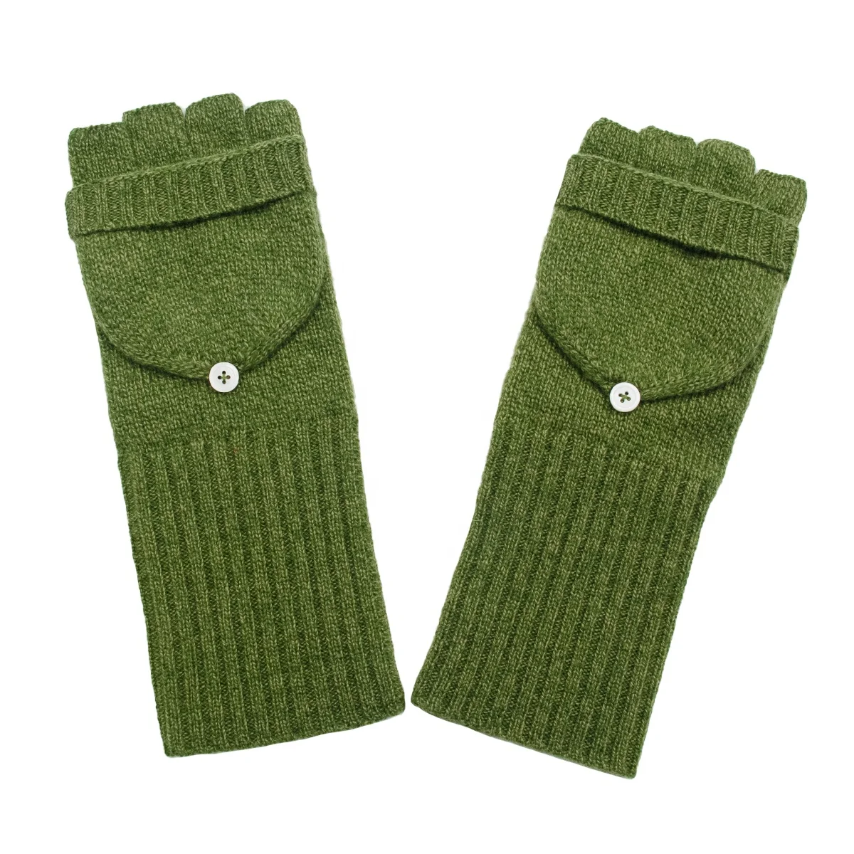 
Top Quality Women Cashmere Knitted Flip Gloves Luxury Winter Warm Gloves 