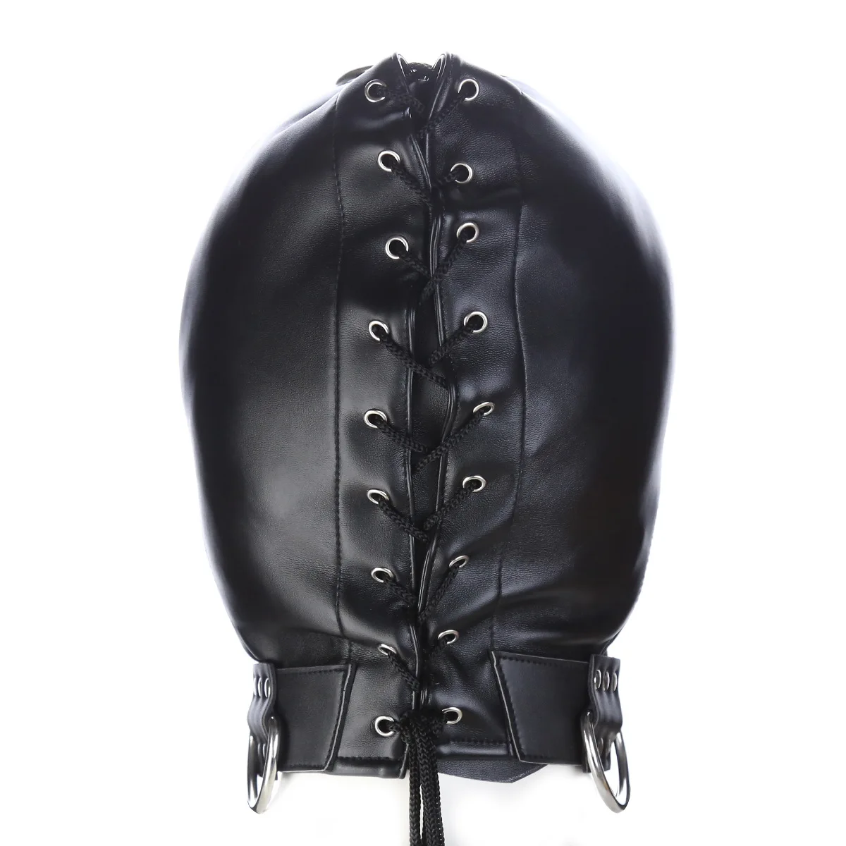 Emotional Restraint Flirting Mask Scattered Pat Leather Lock Demon Headgear Flirting Leather Eyecover Headgear