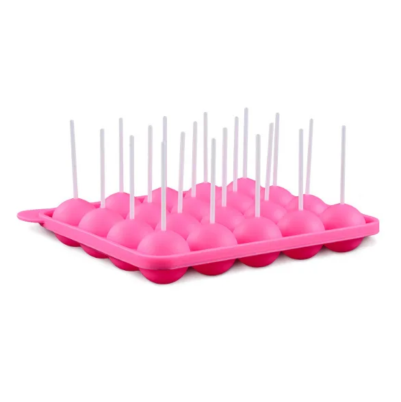 20  Hole Round Ball Shape Silicone Lollipop Molds For Lollipop Party Holidays Cupcake Baking Silicone Molds