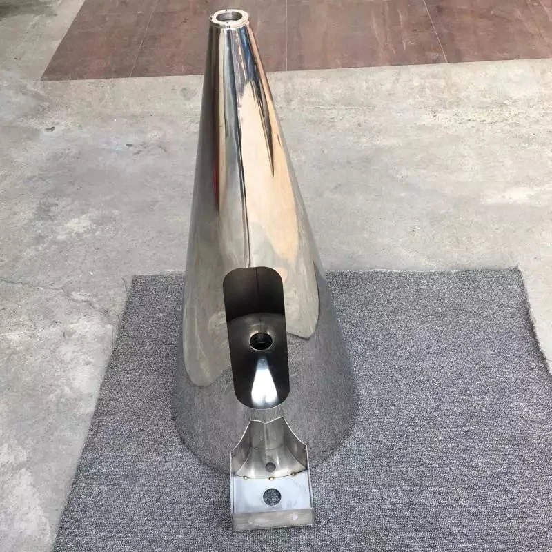 Free Standing  Cone Shaped Stainless Steel Washbasin Sinks