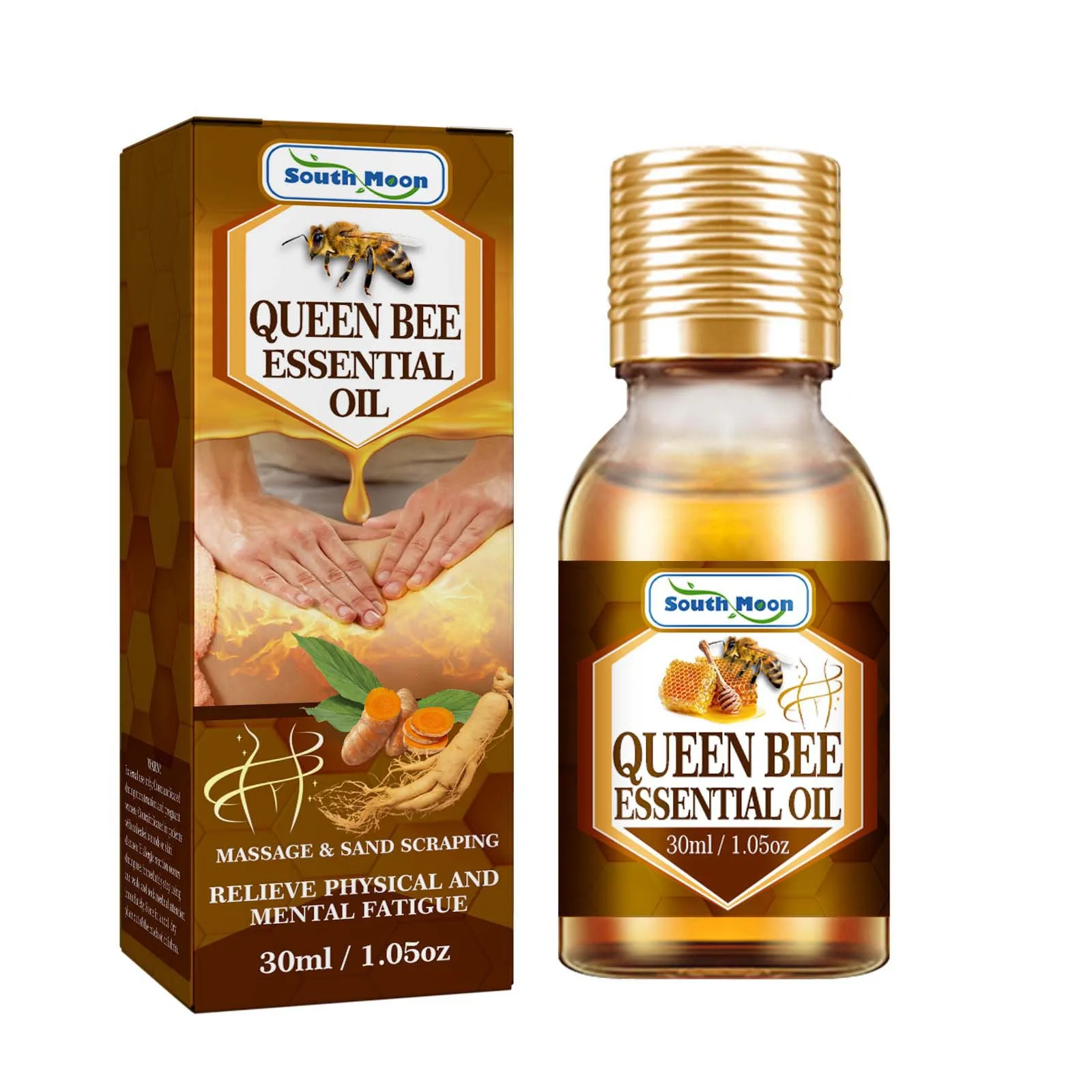 South Moon bee massage essential oil Body shaping and firming skin soothing joint neck and shoulder JSKY massage oil