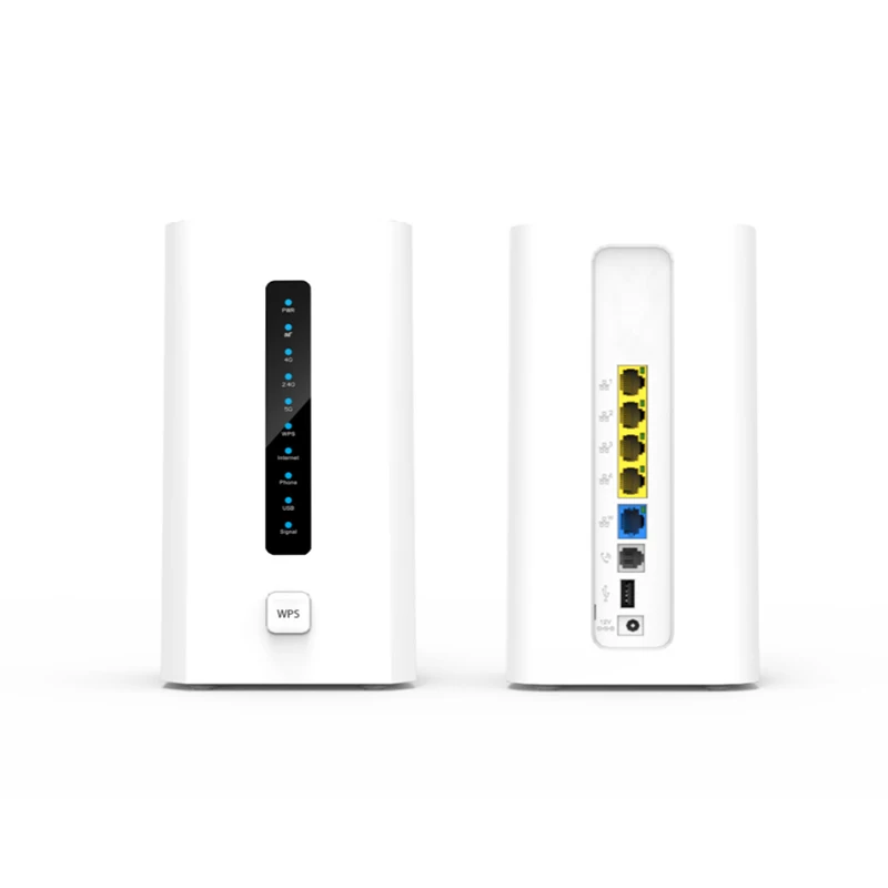High speed 3600Mbps WIFI6 gigabit 5g wifi router Support WPS RJ11 Phone jack 4g router with sim card