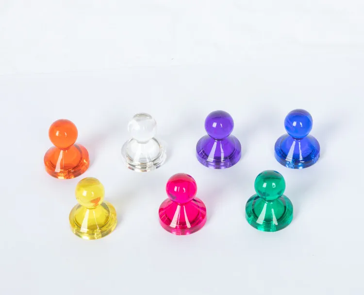 Colorful Refrigerator magnetic nail magnet acrylic plastic pushpin