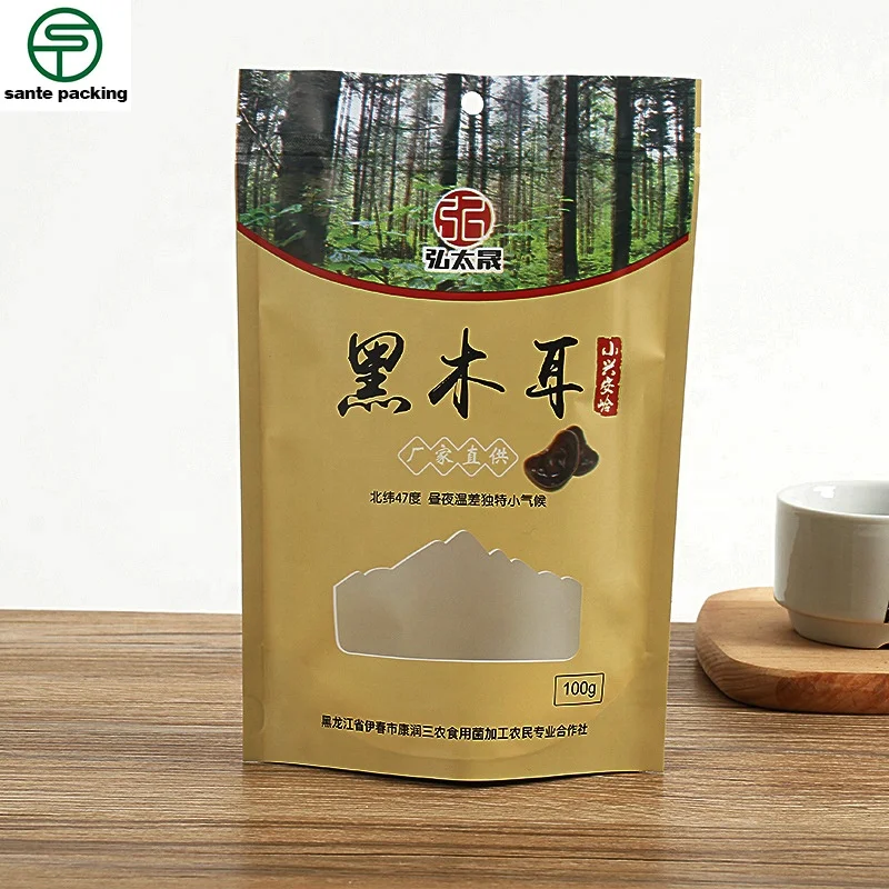 Wholesale Food Safe Dry Fruits Plastic Zip Lock Packaging Bag Customized Foil Stand Up Pouch With Euro Hole