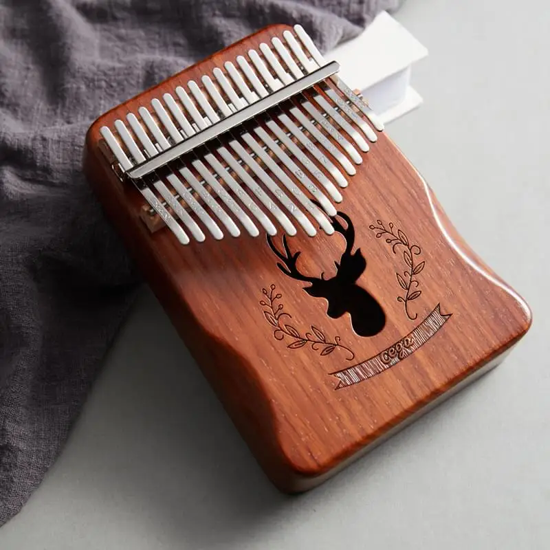 glossy zebra wood musical instruments wood thumb kalimba 17 note finger