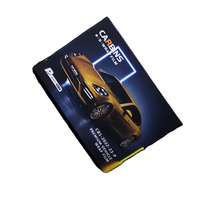 CARBINS New Color Swatch Books 2 in 1 Premium S Series PET Liner And Logo Backing Paper Vinyl Wrap