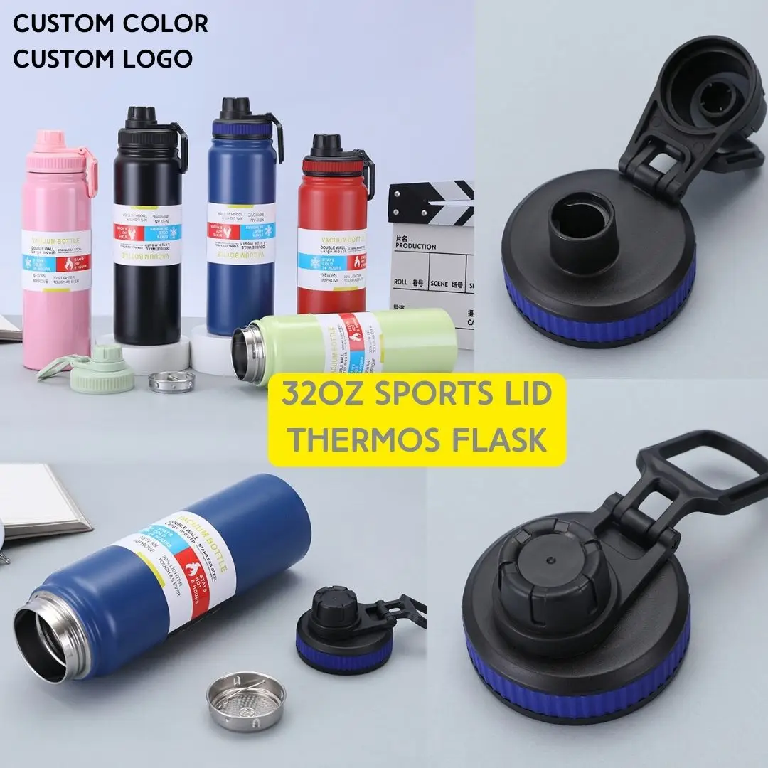 25oz Insulated Sports Bottle High quality 800ml double wall large mouth stainless steel vacuum water bottle Thermos Flask 750ml